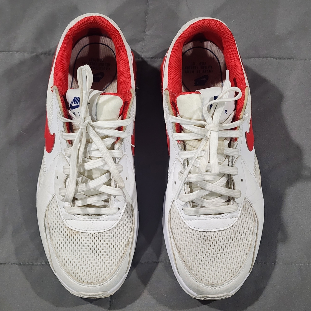 Nike Red and White Air Max